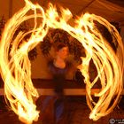 Feuershow mit "Spiral Fire"