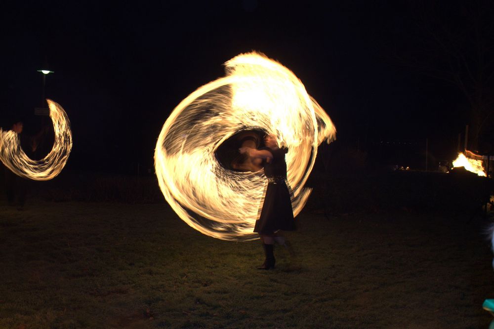 Feuershow zur Einstimmung auf's neue Jahr von Andreas Prasch Fotografie