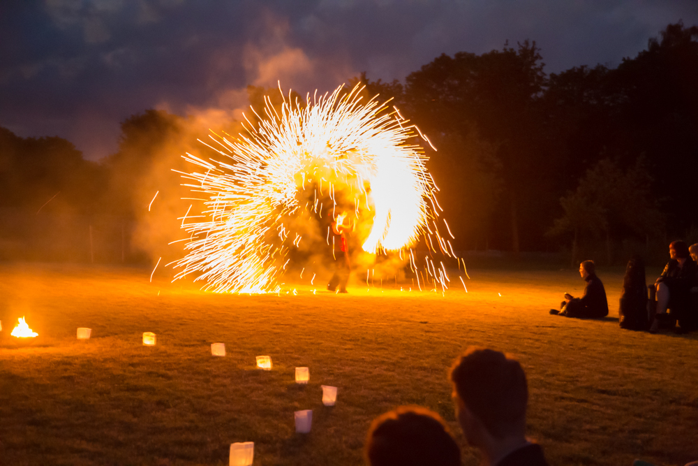 Feuershow zur Kulturnacht 2016 in Riddagshausen