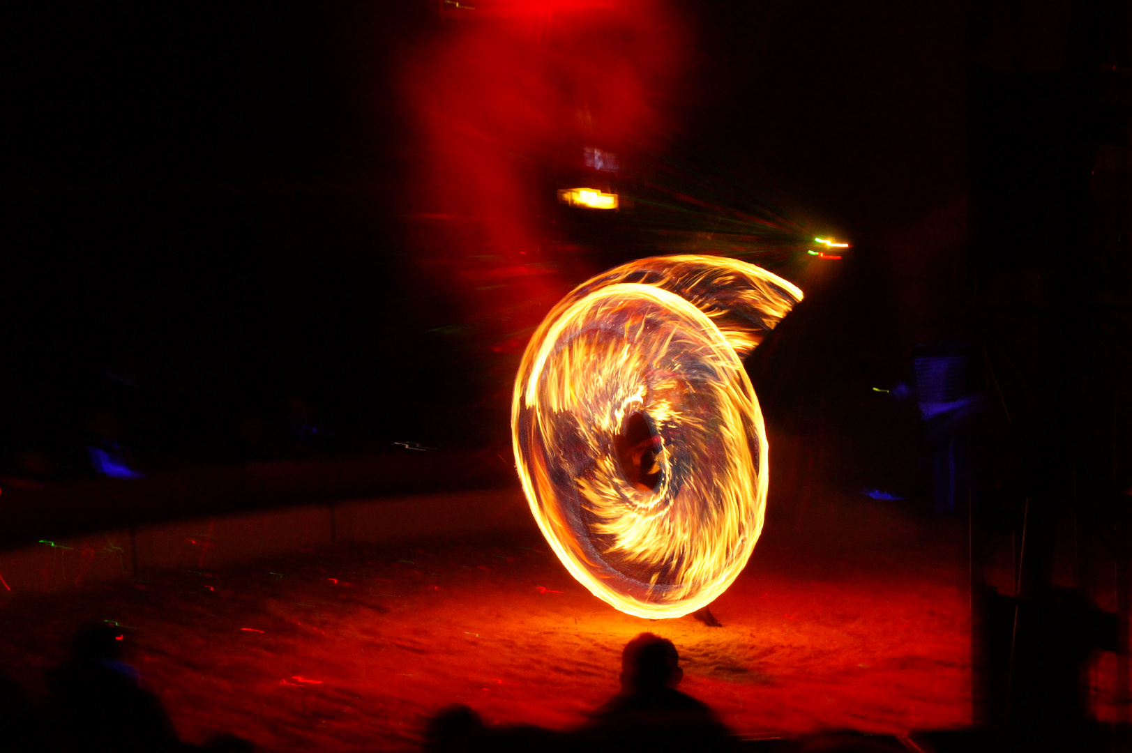 Feuerspiel im Zirkus