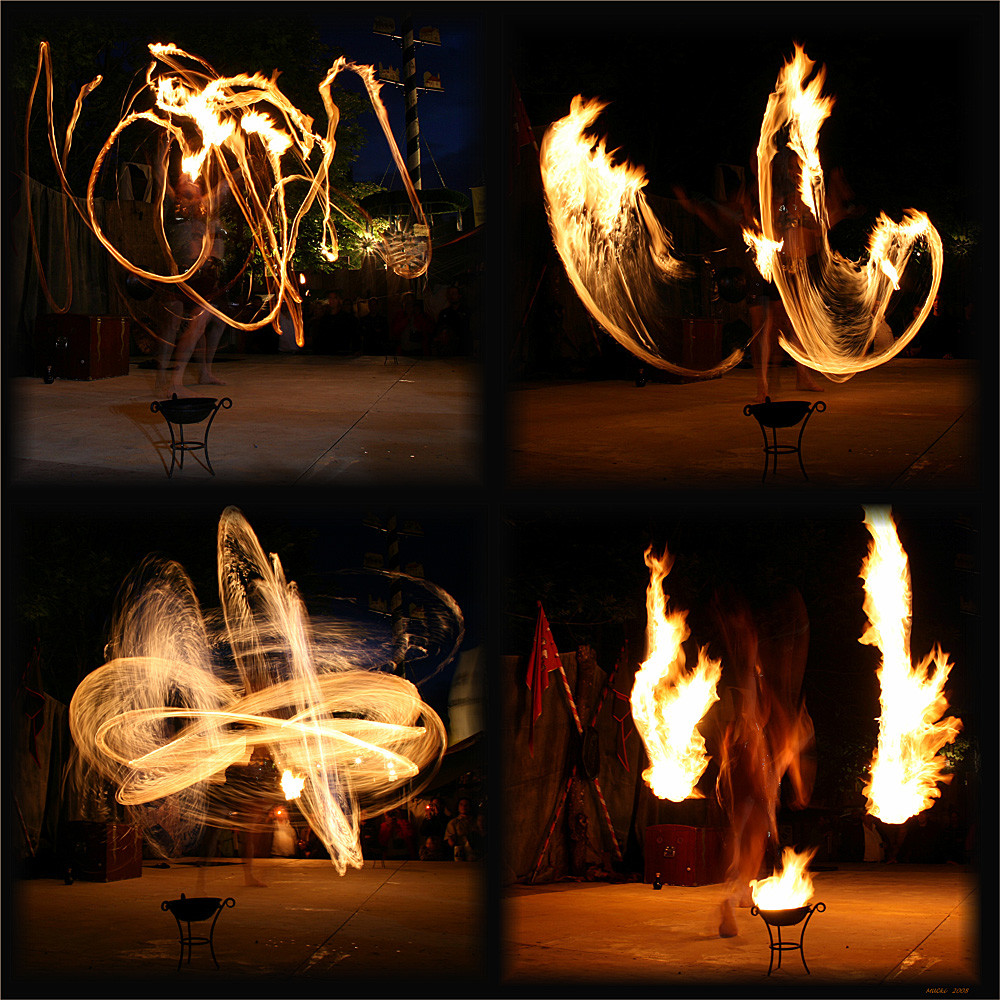 Feuerspielereien auf der Gauklernacht in Kaltenberg 2008