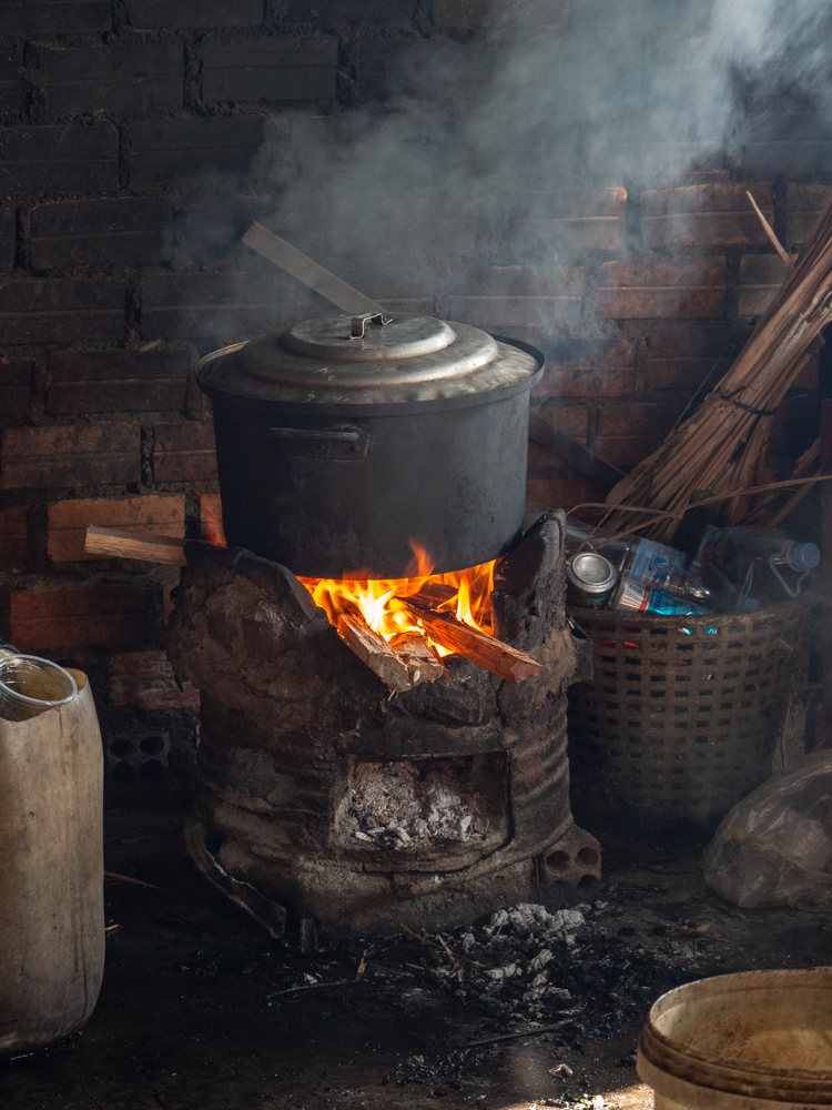 Feuerstelle auf dem Crap-Market