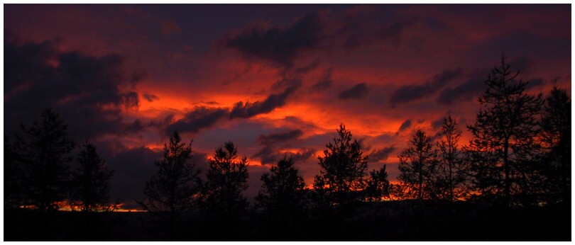 Feuersturm am Himmel