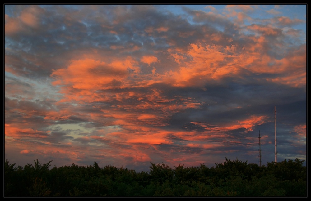 Feuertanz am Himmel