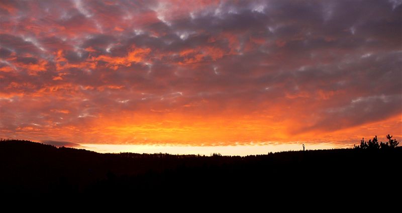 Feuerteppich über der Eifel