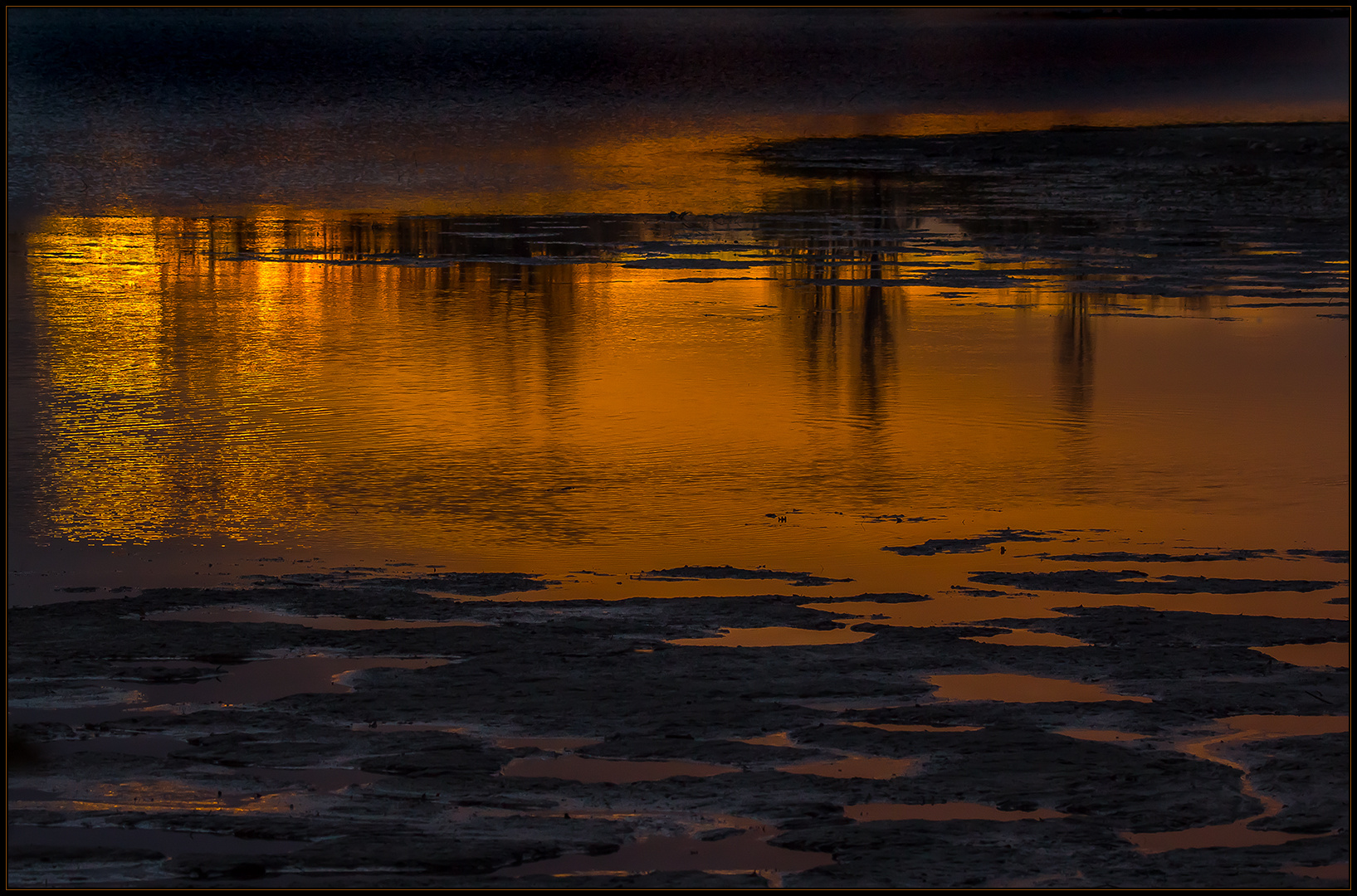 Feuerwasser... - warme Farben an einem windig-kalten Abend...