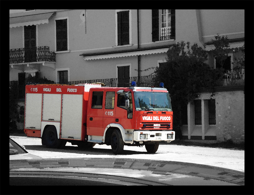 Feuerwehr am "Largo di Garda"