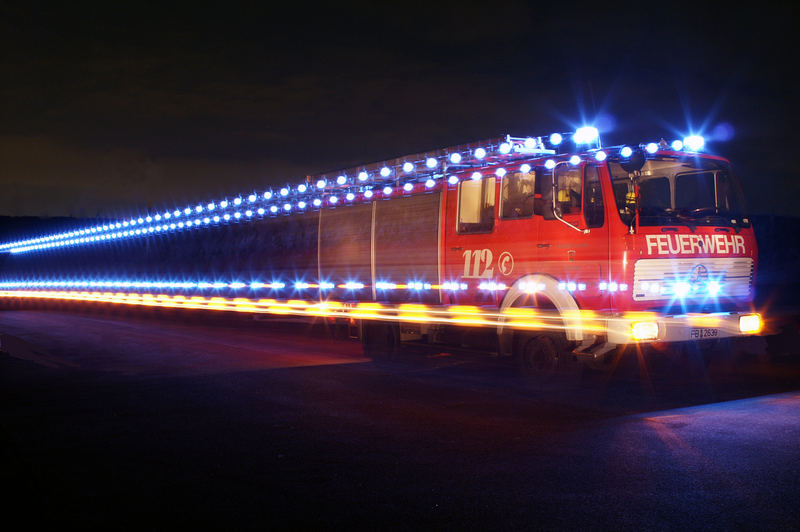 Feuerwehr auf der Einsatzfahrt