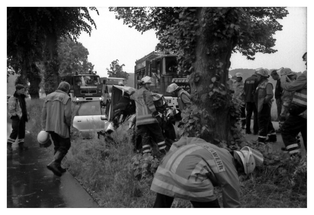 Feuerwehr bei der Arbeit