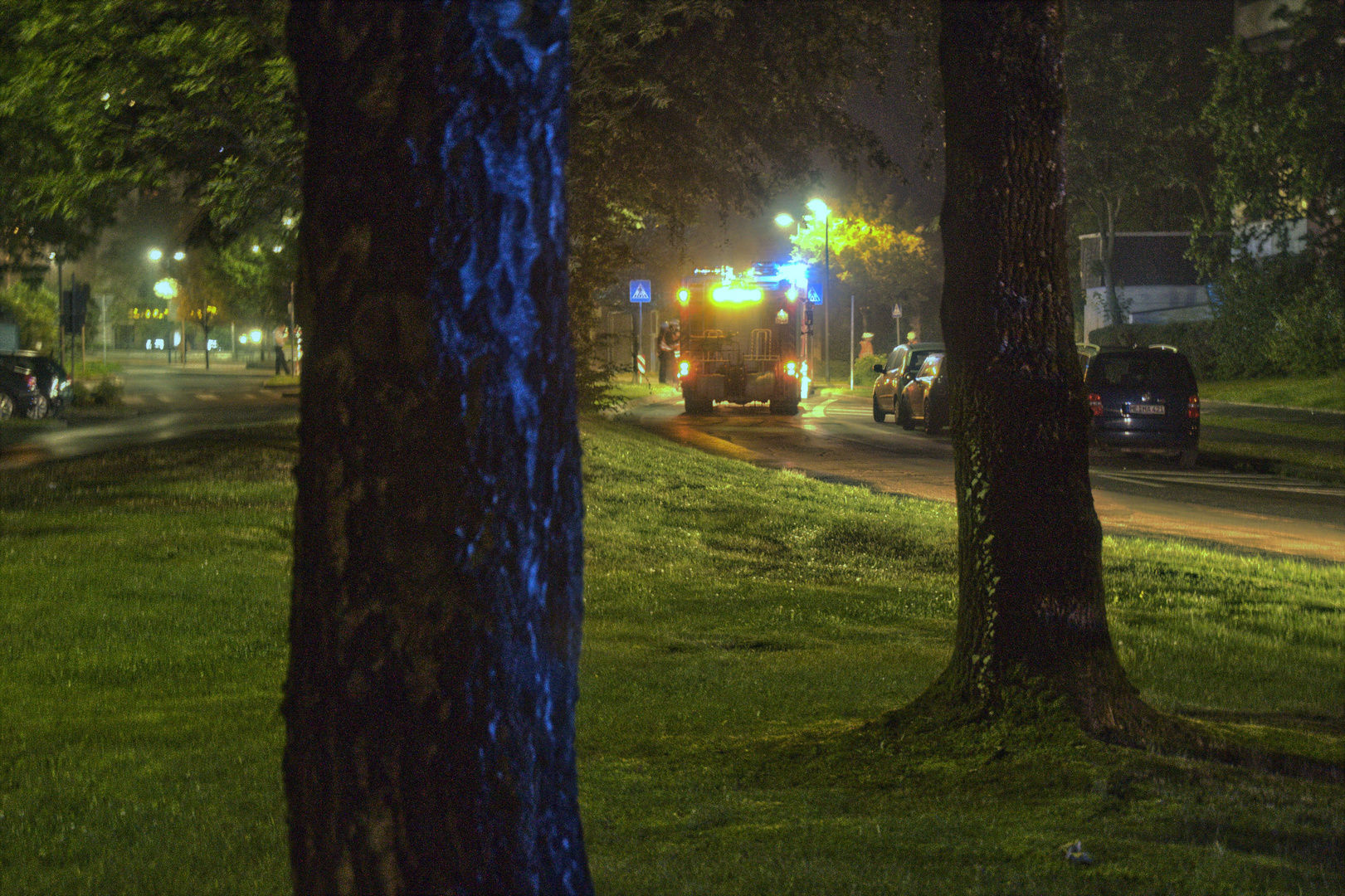 Feuerwehr - Einsatz bei Nacht