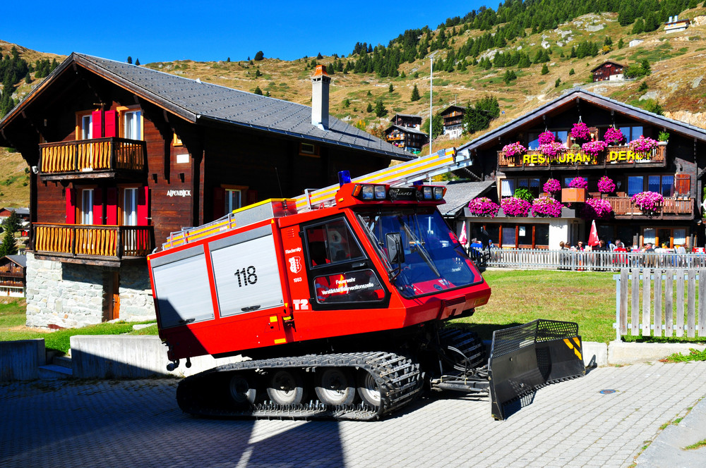 Feuerwehr in den Bergen (Wallis)