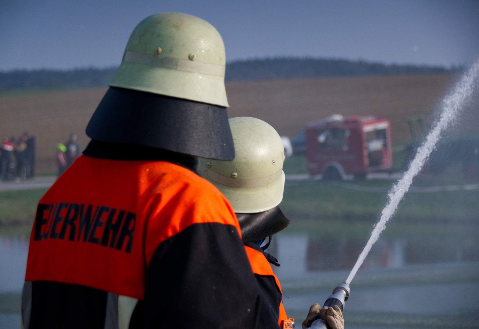 Feuerwehr in der Übung