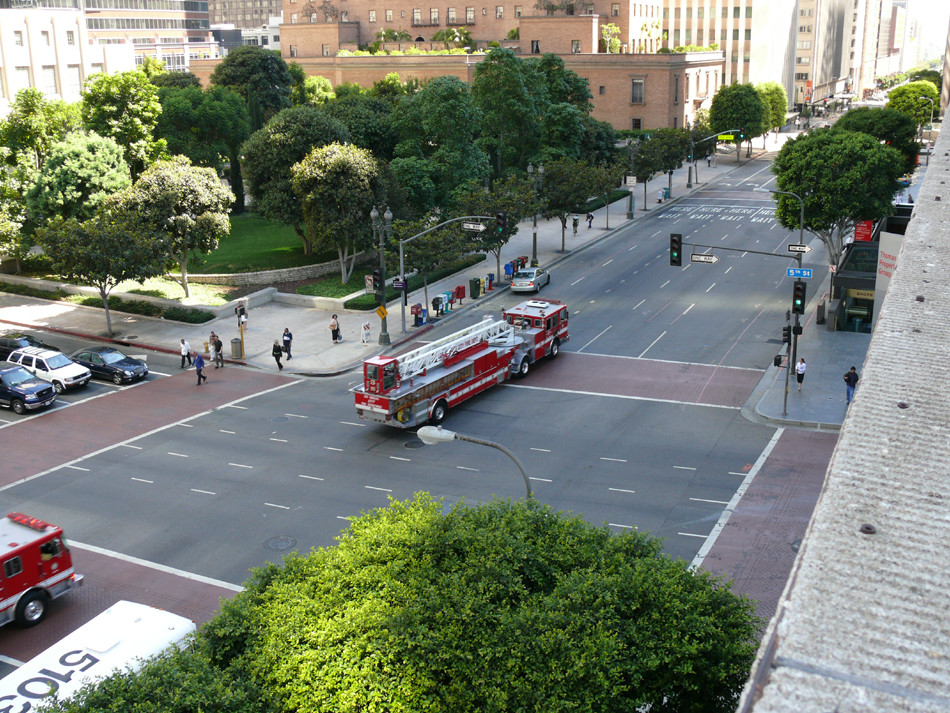 Feuerwehr in Downtown Los Angeles