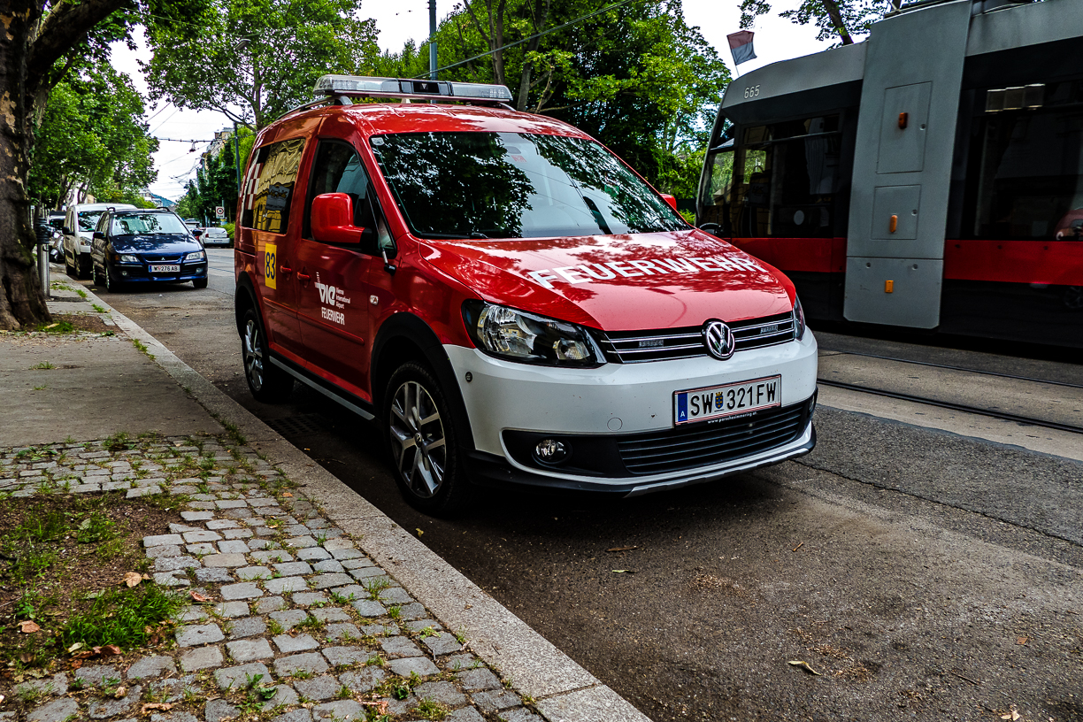 Feuerwehrauto geht immer, heute in Floridsdorf