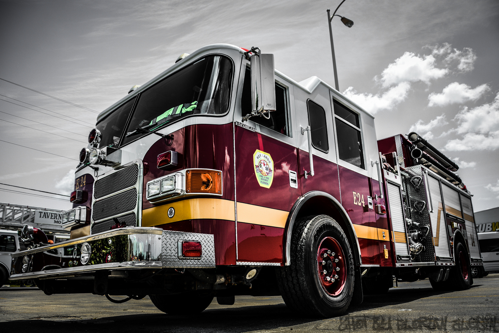 Feuerwehrauto in Key Largo