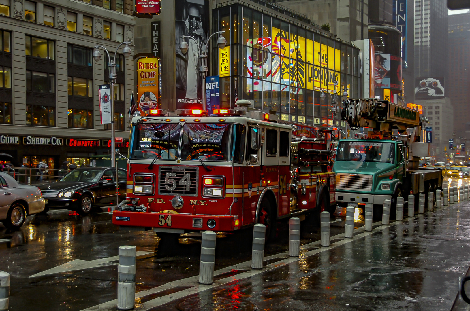 Feuerwehreinsatz  am Time Square - New York 