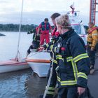 Feuerwehrfrau bei der Arbeit