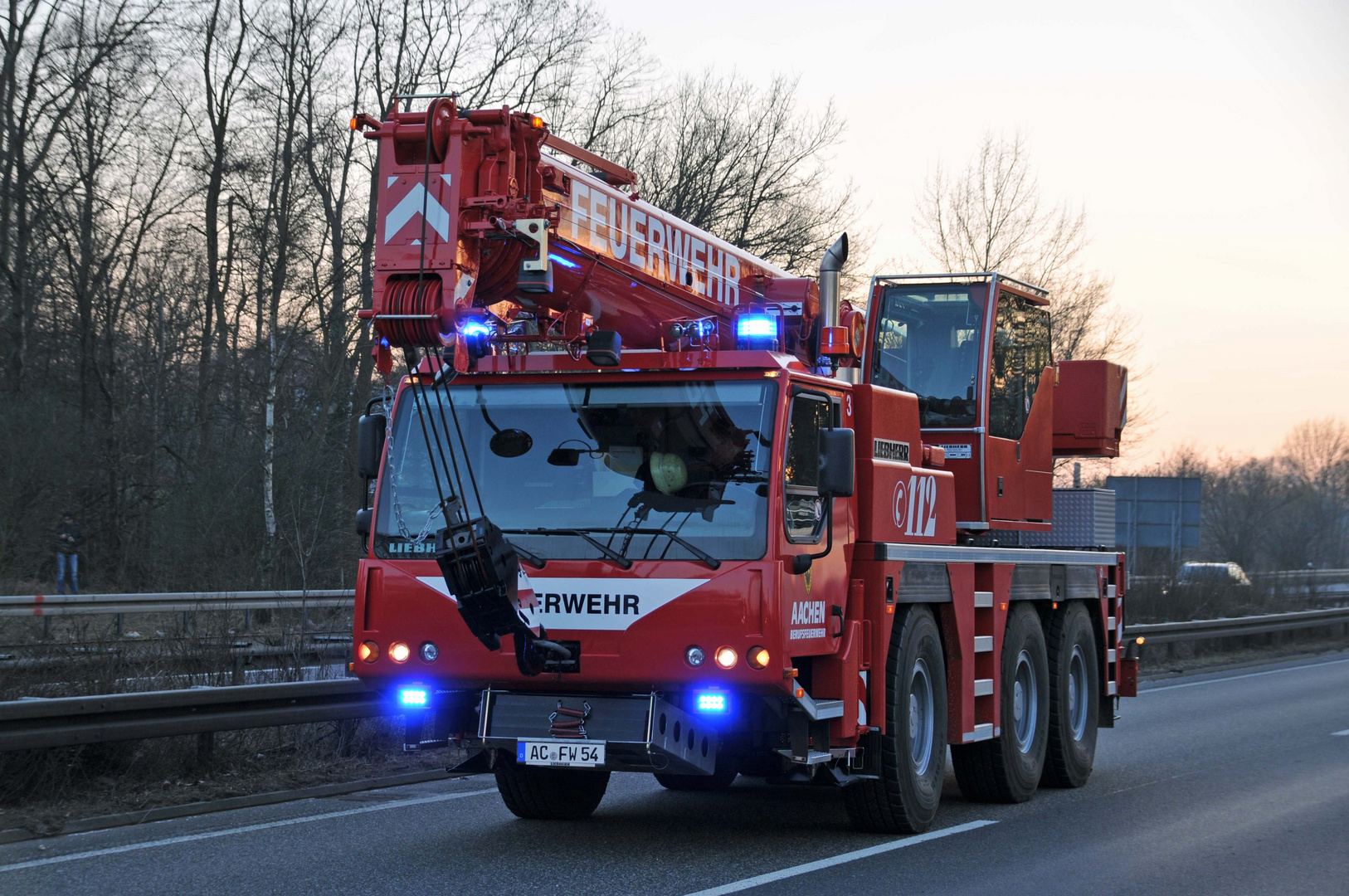 Feuerwehrkran Feuerwehr Aachen