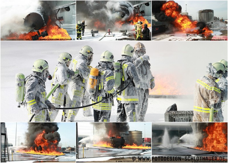 Feuerwehrleute beim Training