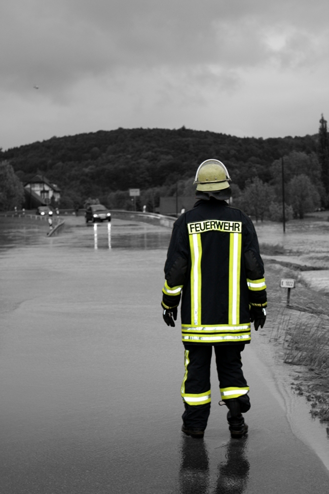 Feuerwehrmann im Einsatz