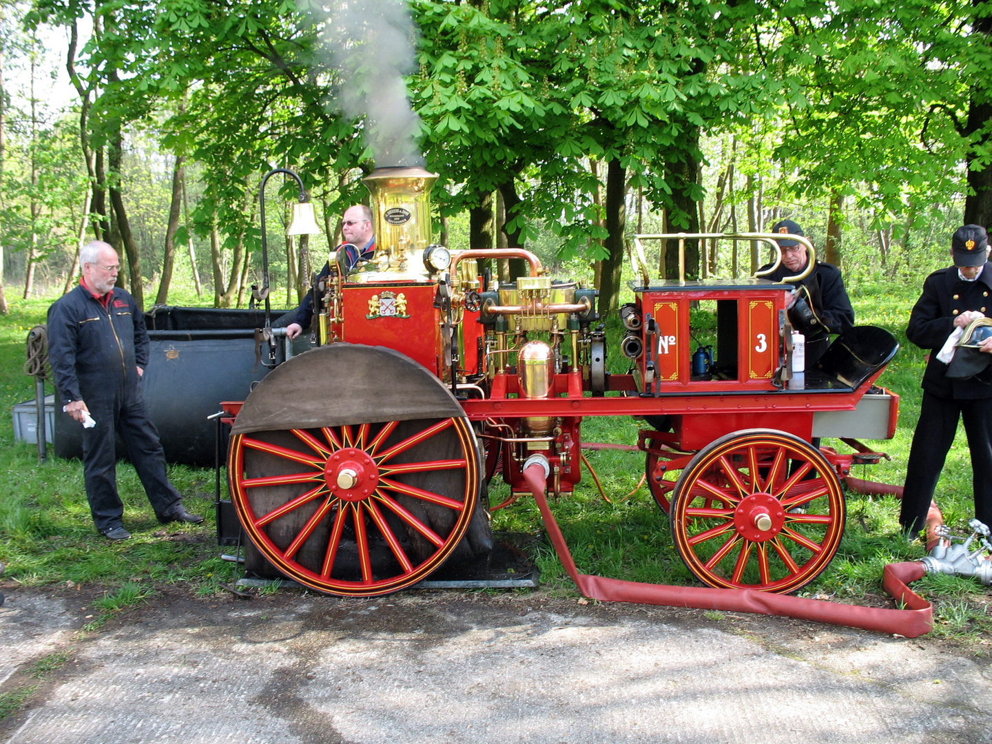 Feuerwehrpumpe mit Dampfbetrieb