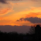 Feuerwehrturm Horrem im Abendfeuer