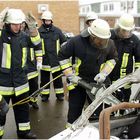 Feuerwehrübung Rettungsgerät