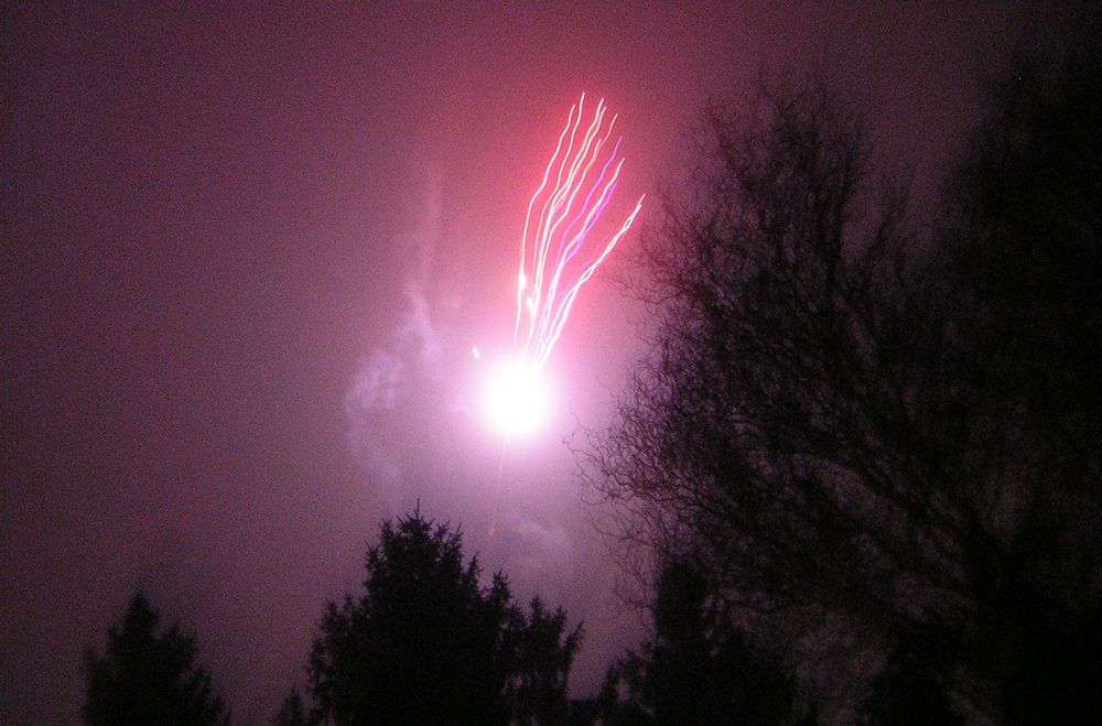 Feuerwerk...