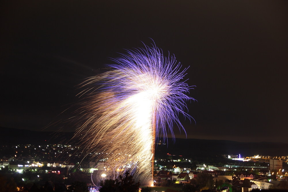 Feuerwerk 2 Schelmenmarkt 10.10.2011 vom Halbmond aus