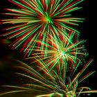Feuerwerk 2010 (Ein S3D Bild)