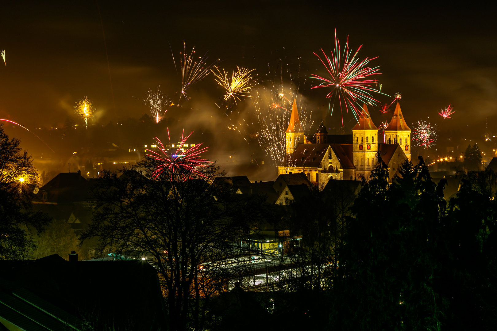 Feuerwerk  2016-17  in Ellwangen