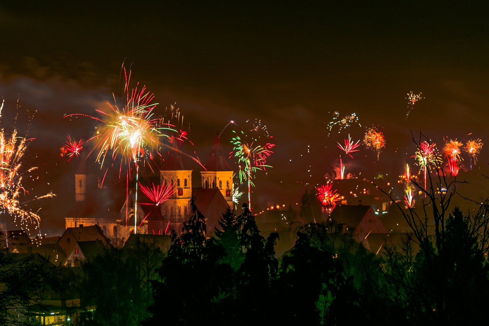 Feuerwerk  2016-17  in Ellwangen