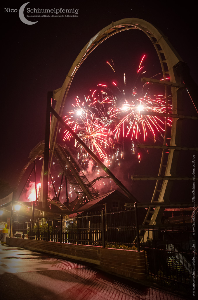 Feuerwerk & Achterbahn