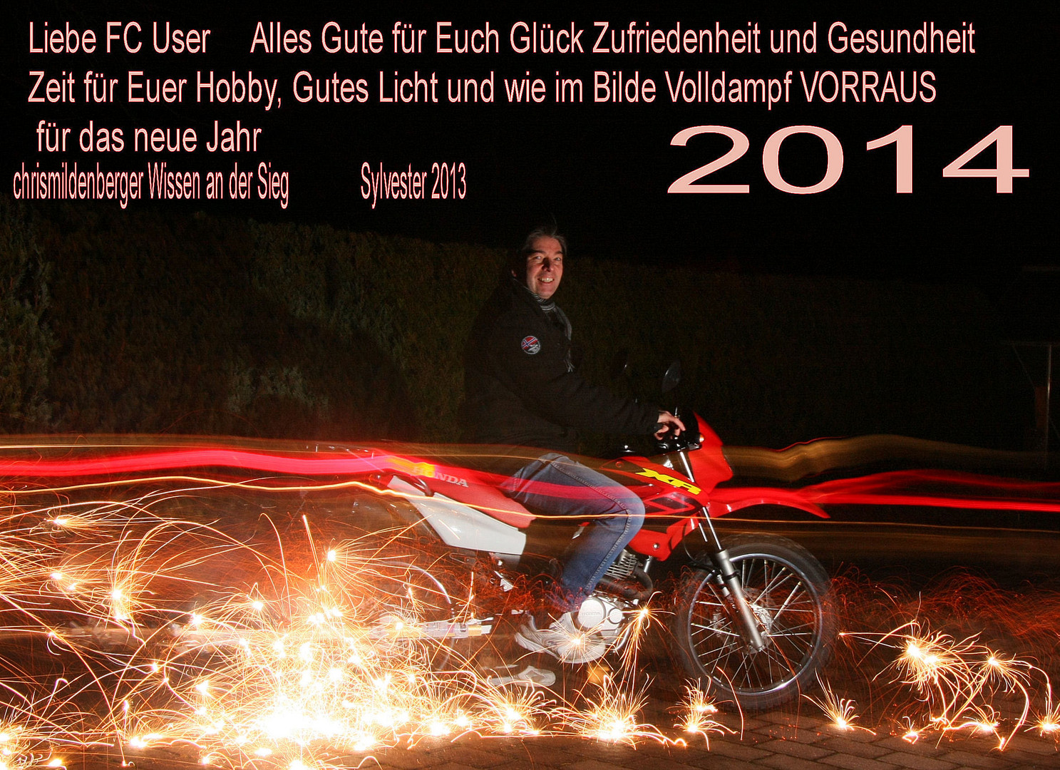 Feuerwerk Alles Gute für 2014