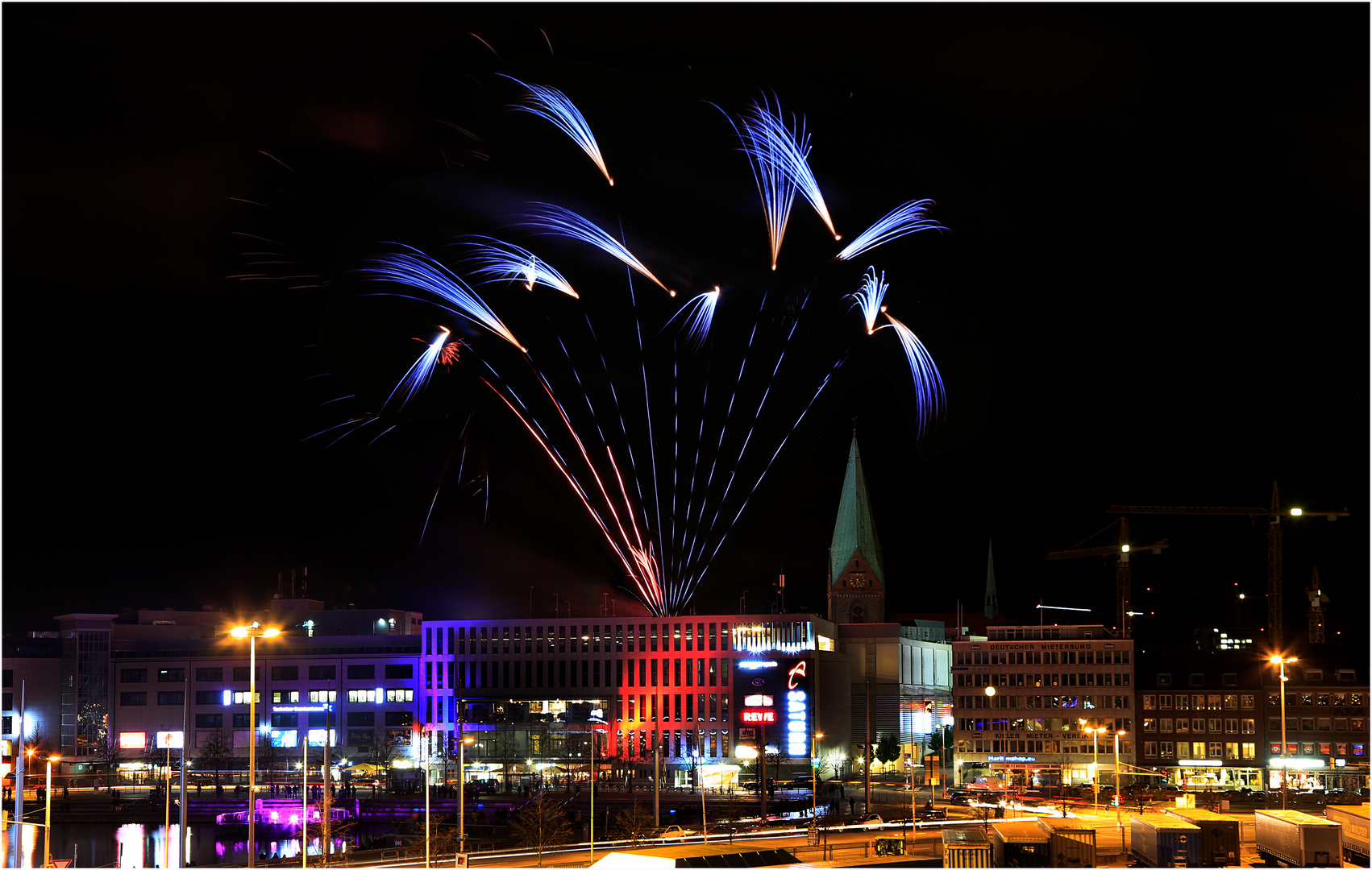 Feuerwerk als Abschluß der.....