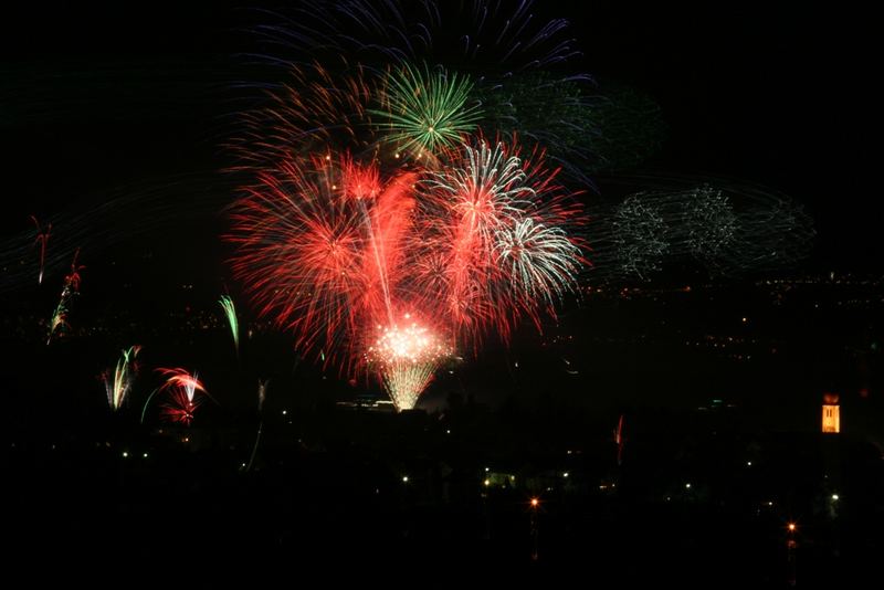 Feuerwerk am Bodenseee (Kressbronn)