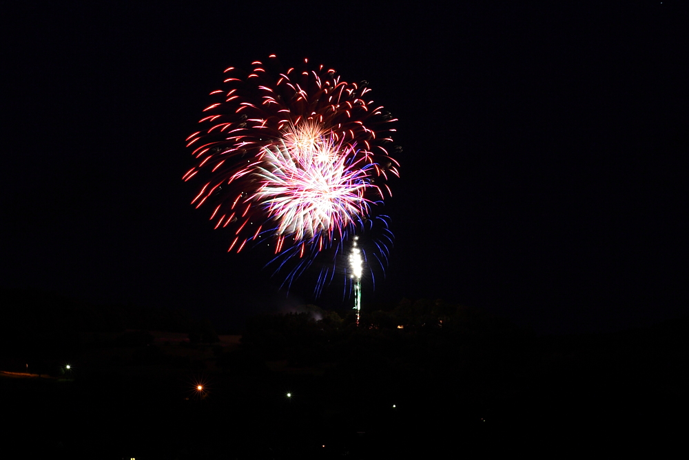 Feuerwerk am Geisberg...