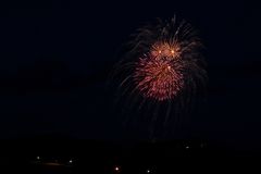 Feuerwerk am Geisberg.