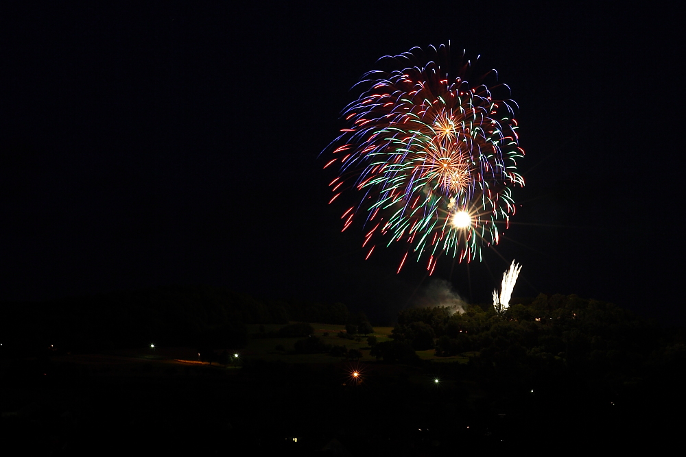 Feuerwerk am Geisberg....