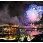 Feuerwerk am Hafen