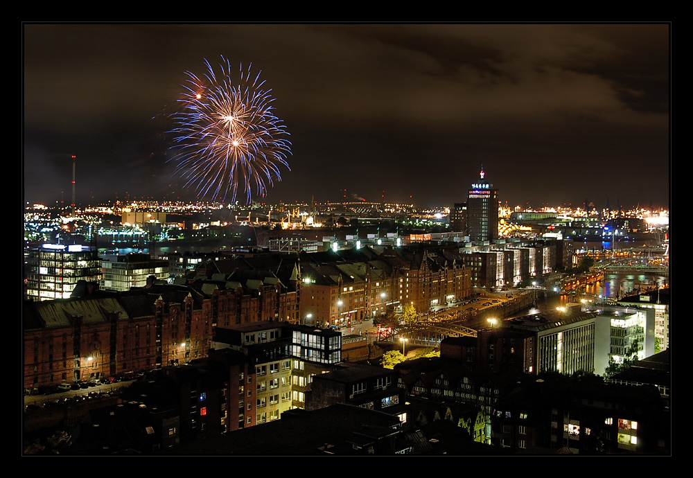 feuerwerk am hafen