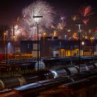 Feuerwerk am Hauptbahnhof