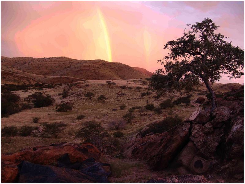 Feuerwerk am Himmel in Namibia