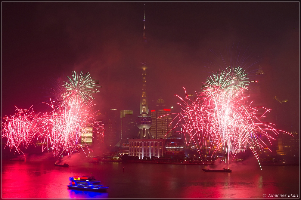 Feuerwerk am Huangpu