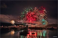 ~ Feuerwerk am Jökulsárlón~