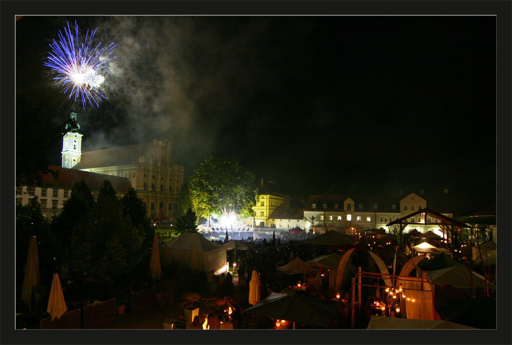 Feuerwerk am Kloster Fürstenfeld