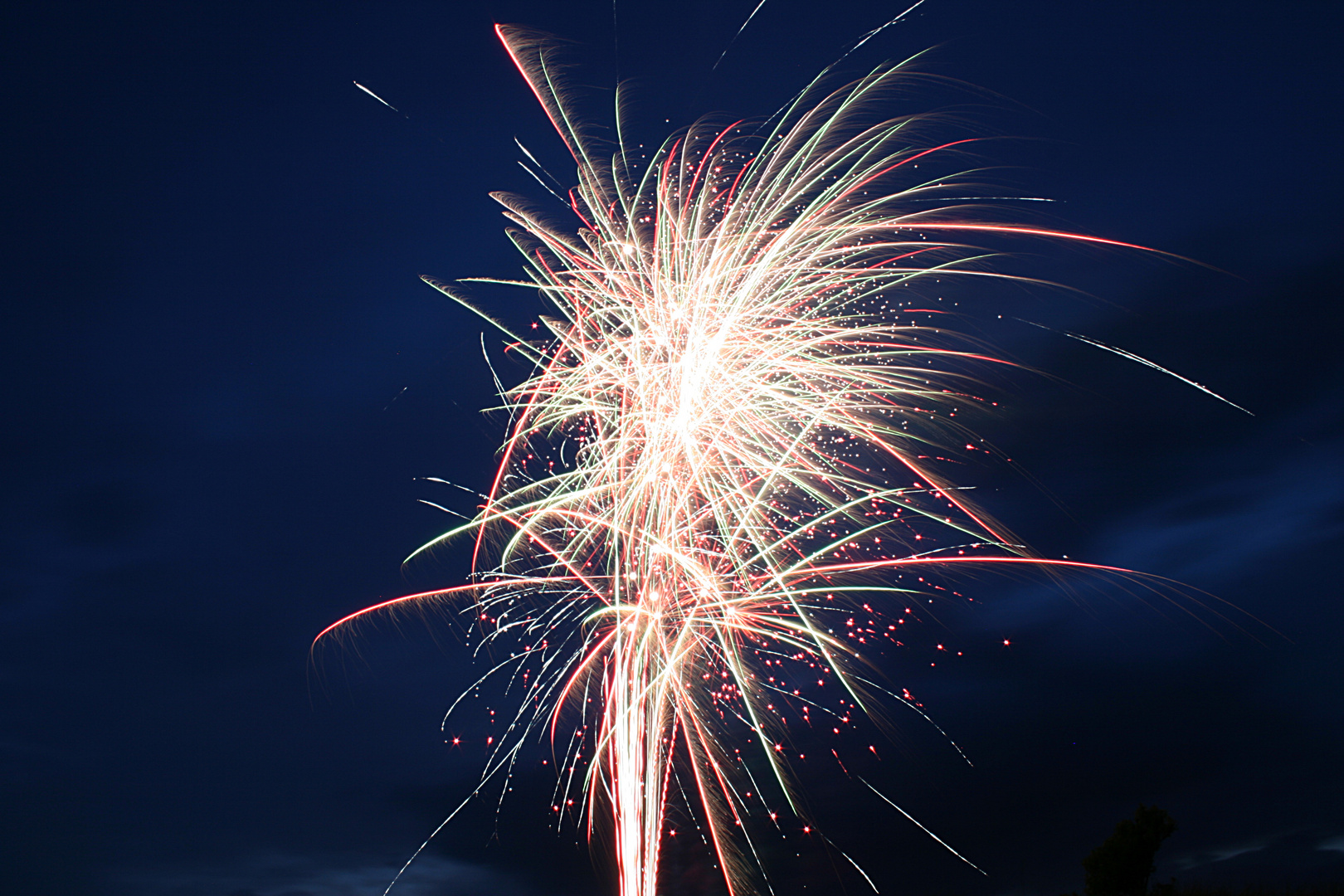 Feuerwerk am Lenster Strand