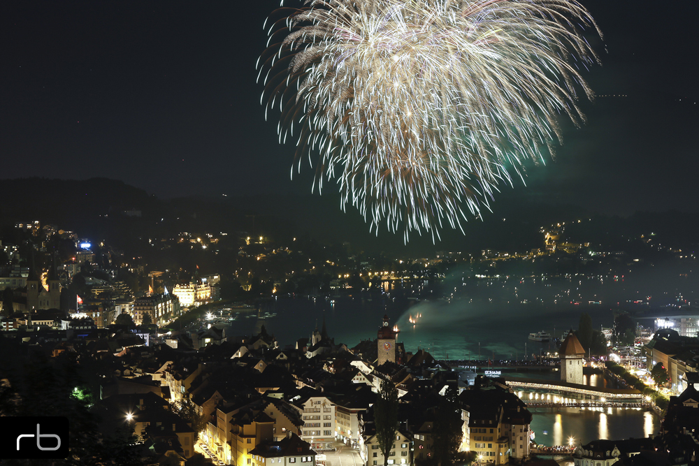 Feuerwerk am Luzernerfest 2012