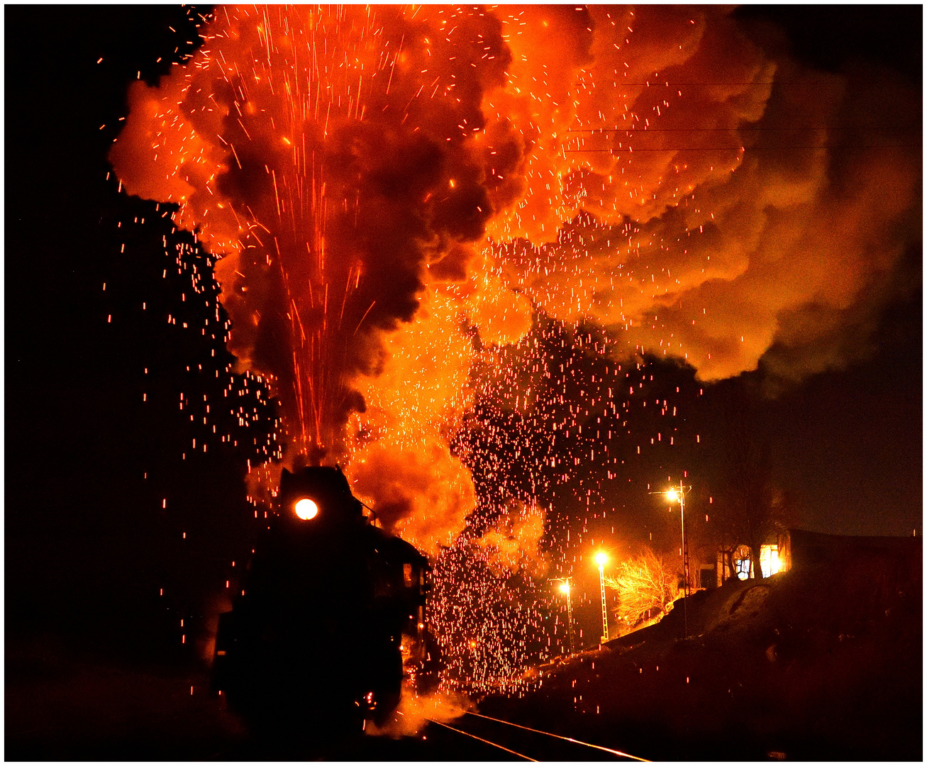 Feuerwerk am Morgen III