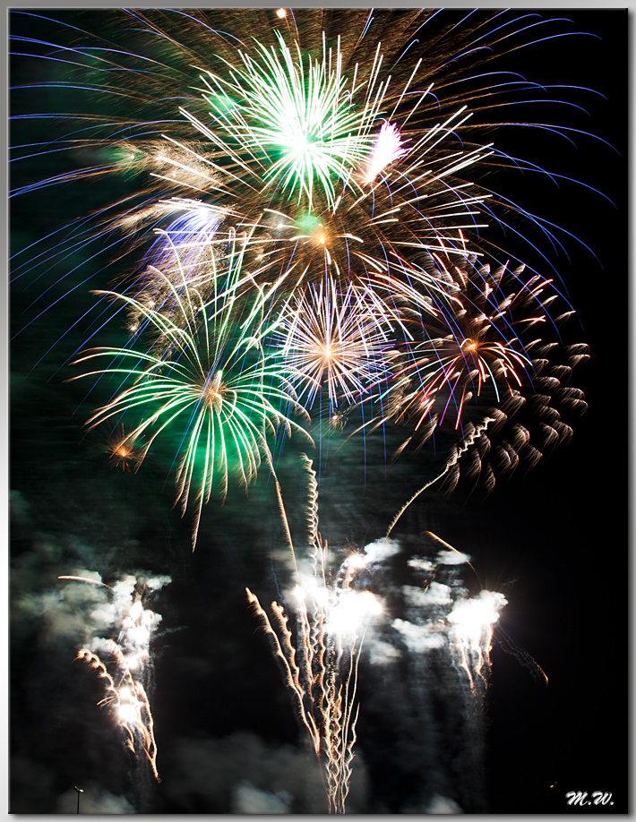 Feuerwerk am Münchner Frühlingsfest